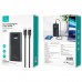Батарея універсальна Usams PB68 30000mAh PD/3.0/65W, QC/3.0, Black (ATXLOGTC01)