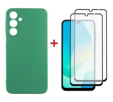 Чохол до мобільного телефона Dengos Samsung Galaxy A16 Soft + glass 2pcs (Mint) (DG-CTG2P-11)