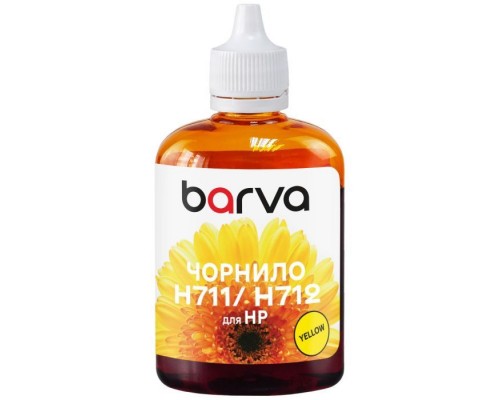 Чорнило Barva HP 711/712 100ml Y, water-soluble (H711-856)