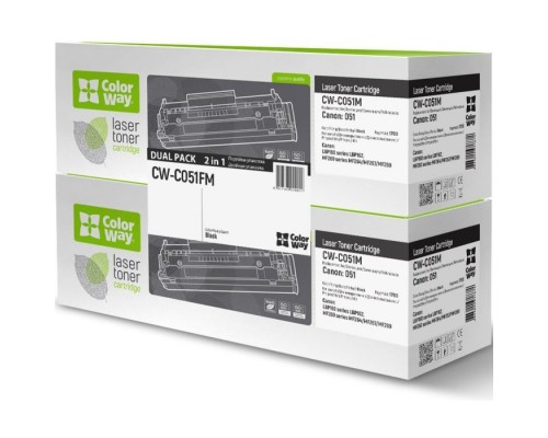 Картридж ColorWay CANON 051 LBP162/MF269/MF267/MF264 DUAL PACK 2x1,7K (CW-C051FM)