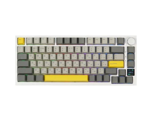 Клавіатура Epomaker AK820 Pro 75 Flying Fish Switch Hot-Swap RGB USB/Wireless/Bluetooth UA White (AK820-PRO-W-FF)