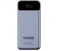 Батарея універсальна Sigma X-power SI30A7QLX 30000mAh, PD/130W, LED, cable 100w, silver (4827798479117)