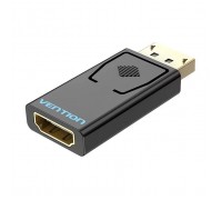 Перехідник DP Male to HDMI Female black Vention (HBKB0)