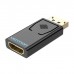 Перехідник DP Male to HDMI Female black Vention (HBKB0)