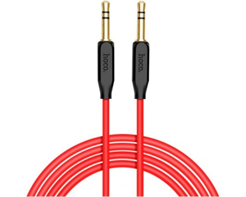 Кабель мультимедійний 3.5mm M to 3.5mm M 1.0m Black HOCO (6957531079293)