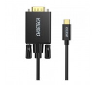 Кабель мультимедійний USB-C to VGA M 1.8m black Choetech (XCV-1801-BK)