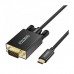 Кабель мультимедійний USB-C to VGA M 1.8m black Choetech (XCV-1801-BK)