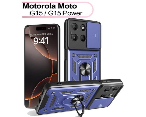 Чохол до мобільного телефона BeCover Military Motorola Moto G15 / G15 Power Blue (713531)