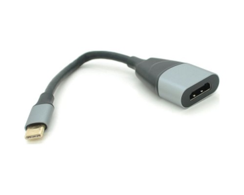 Перехідник USB-C to HDMI F 0.18m black-gray Voltronic (YT-Type-C(M)/HDMI(F)-18cm)
