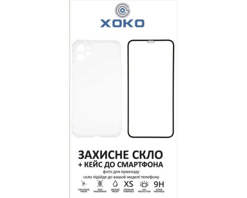 Чохол до мобільного телефона XoKo Ultra Thin Proof + Glass Full Cover Ultra-Thin iPhone 14 Pro Black (XK-CS-ULT-AP-IP14PR)