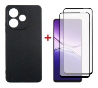 Чохол до мобільного телефона Dengos Oppo A5 Pro Case Soft + 2 Glass (Black) (DG-CTG2P-22)