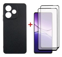 Чохол до мобільного телефона Dengos Oppo A5 Pro Case Soft + 2 Glass (Black) (DG-CTG2P-22)
