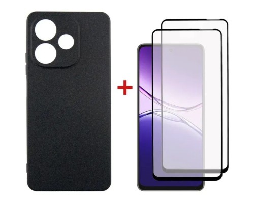 Чохол до мобільного телефона Dengos Oppo A5 Pro Case Soft + 2 Glass (Black) (DG-CTG2P-22)