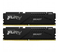 Модуль пам'яті для комп'ютера DDR5 128GB (2x64GB) 5600 MHz Beast Black Kingston Fury (ex.HyperX) (KF556C40BBK2-128)