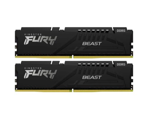 Модуль пам'яті для комп'ютера DDR5 128GB (2x64GB) 5600 MHz Beast Black Kingston Fury (ex.HyperX) (KF556C40BBK2-128)