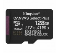Карта пам'яті Kingston 128GB microSDXC class 10 UHS-I V10 A1 Canvas Select Plus (SDCS3/128GBSP)