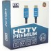 Кабель мультимедійний HDMI M to HDMI M 25.0m V2.0 4Kx2K black Merlion (YT-HDMI(M)/(M)4KV2.0-25m/19123)