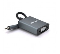Перехідник USB-C M to VGA F 0.1m black VEGGIEG (TV-S/B/19906)