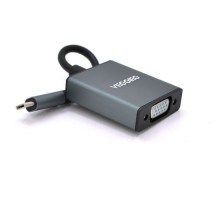 Перехідник USB-C M to VGA F 0.1m black VEGGIEG (TV-S/B/19906)