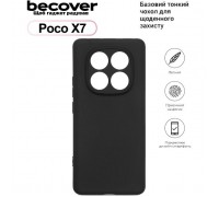 Чохол до мобільного телефона BeCover Poco X7 Black (713777)
