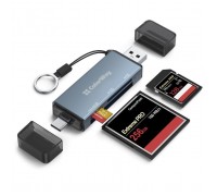 Зчитувач флеш-карт ColorWay USB 2.0/USB-C to CF/SD/MicroSD (CW-CR-01)