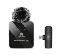 Мікрофон Puluz для телефону приймач Type-C Black (PU646B)