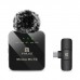 Мікрофон Puluz для телефону приймач Type-C Black (PU646B)