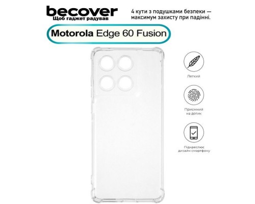 Чохол до мобільного телефона BeCover Anti-Shock Motorola Edge 60 Fusion Clear (713805)