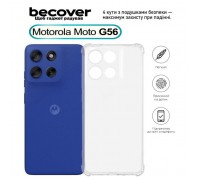 Чохол до мобільного телефона BeCover Anti-Shock Motorola Moto G56 Clear (713802)