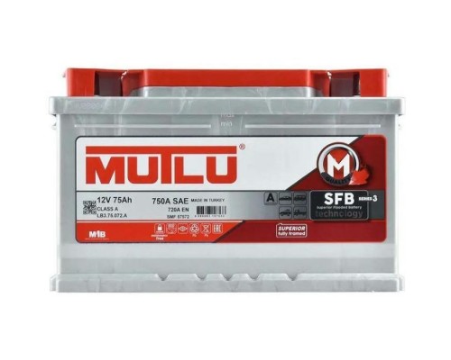 Акумулятор автомобільний MUTLU 6СТ-75 (0) SFB LB3.75.072.A