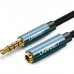 Кабель мультимедійний 3.5mm M to 3.5mm F 1.0m AV118 blue Ugreen (40673)