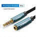 Кабель мультимедійний 3.5mm M to 3.5mm F 1.0m AV118 blue Ugreen (40673)