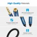 Кабель мультимедійний 3.5mm M to 3.5mm F 1.0m AV118 blue Ugreen (40673)