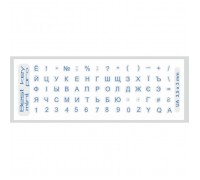 Наклейка на клавіатуру BestKey mini Pro 3,5х3мм, прозора основа, 70, синій (BKmPRO/BluTr/052)