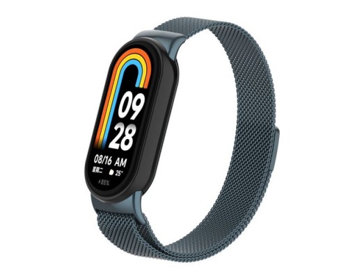 Ремінець до фітнес браслета Armorstandart Milanese Magnetic для Xiaomi Smart Band 10/9/8 Titanium Grey (ARM86893)
