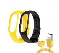 Ремінець до фітнес браслета Armorstandart комплект 3шт Xiaomi Mi Band 7/6/5 New Style Yellow (ARM77040)