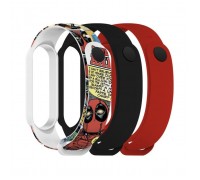 Ремінець до фітнес браслета Armorstandart комплект 3шт Xiaomi Mi Band 7/6/5 DP Comix (ARM77058)