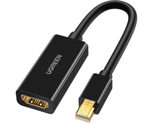 Перехідник Mini DisplayPort M to HDMI F 4K 30Hz black Ugreen (40360)