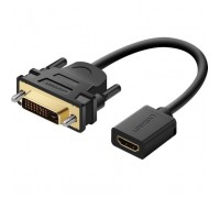 Перехідник DVI M to HDMI F 0.22m black Ugreen (20118)