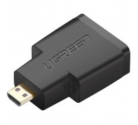 Перехідник Micro HDMI M to HDMI F black Ugreen (20106)