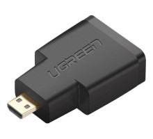 Перехідник Micro HDMI M to HDMI F black Ugreen (20106)