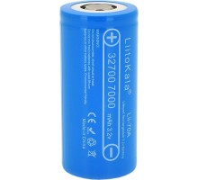 Акумулятор 32700 LiFePO4, 7000mah (6500-7000mah, 30A, 3.2V (2.5-3.65V), Blue, PVC Liitokala (32700 / Lii-70A)