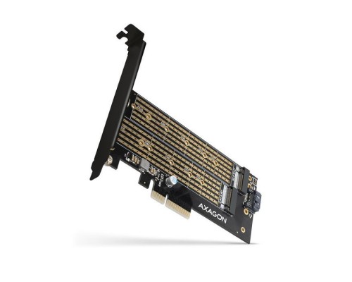 Контролер AXAGON PCIe to NVMe+SATA M.2 (PCEM2-D)