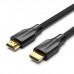 Кабель мультимедійний HDMI M to HDMI M 1.0m 8K60Hz cotton braided black Vention (AAUBF)