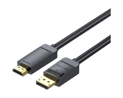 Кабель мультимедійний DisplayPort M to HDMI M 2.0m 4K30Hz black Vention (HAGBH)