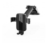 Універсальний автотримач Vention 4.7-7.2" з присокою, чорний (KCOB0)