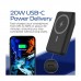 Батарея універсальна Energizer Magnetic Wireless 10000mAh 22.5W PD USB-A, USB-C In/Out, Black (QM10002PQ)