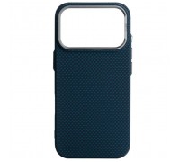 Чохол до мобільного телефона Armorstandart LikeCarbon2 MagCase Apple iPhone 17 Pro Kevlar Dark Blue (ARM88554)