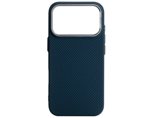 Чохол до мобільного телефона Armorstandart LikeCarbon2 MagCase Apple iPhone 17 Pro Kevlar Dark Blue (ARM88554)