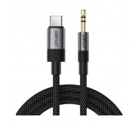 Кабель мультимедійний USB-C to 3.5mm M 0.15m black Acefast (6974316285274)